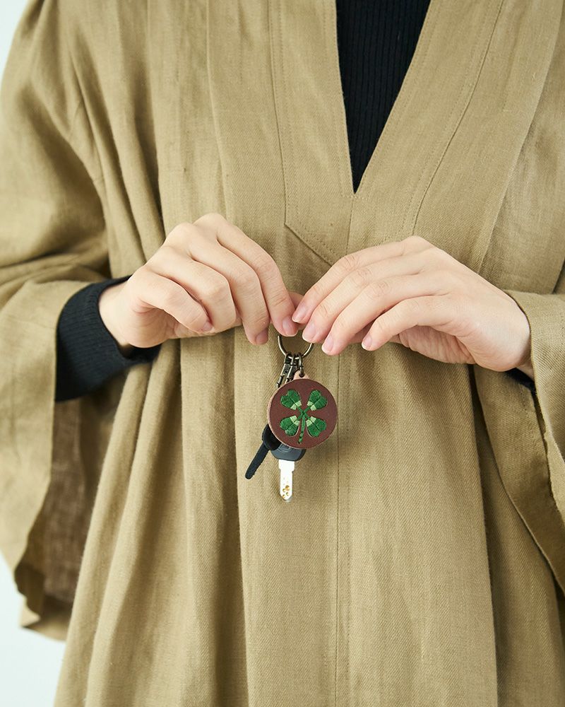 「sa i te キーリング」　クローバーダークブラウン