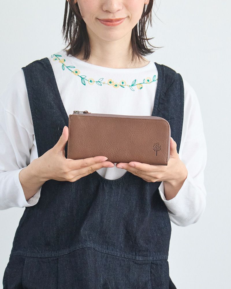 薄い軽い、たくさん入る「ドロップツリー L型ロングウォレット