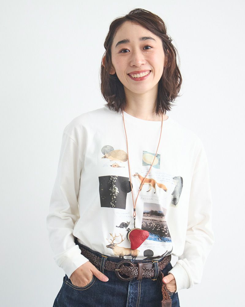 コーディネートのアクセントに「ドロップツリー こがま口 ネックレス」