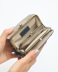 AY◟̽◞̽ ༘* がま口お財布 口金がさりげなくて可愛いお財布「キャンディ あおりがま口 (M)」