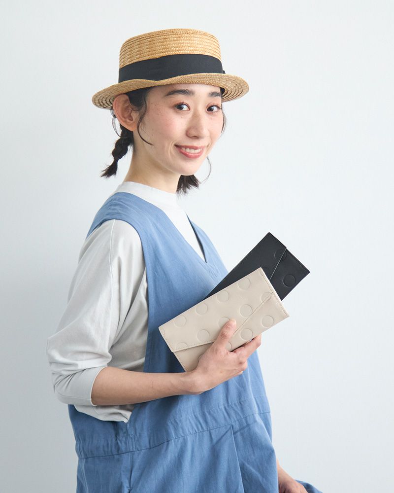 箱型のコイン入れが便利な「キャンディ レターロングウォレット」