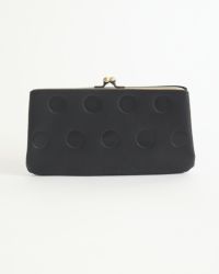 キャンディ あおりロングがま口ウォレット：ブラック