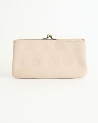 キャンディ あおりロングがま口ウォレット：バニラ