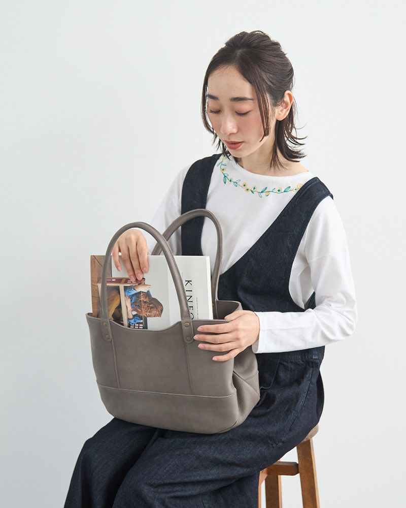A4が入る「ミルフィーユ がま口 トートバッグ」