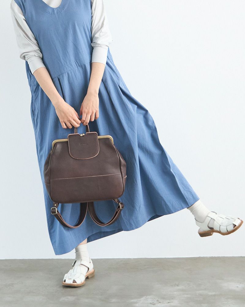 便利な3WAY「mukurino がま口 3WAYリュック」 | Kanmi（カンミ）公式