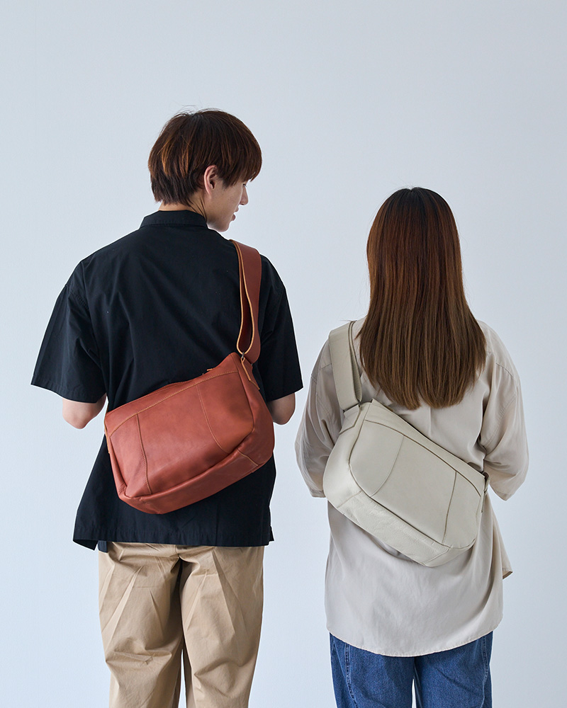 「All story pote ショルダーバッグ」ダークブラウン