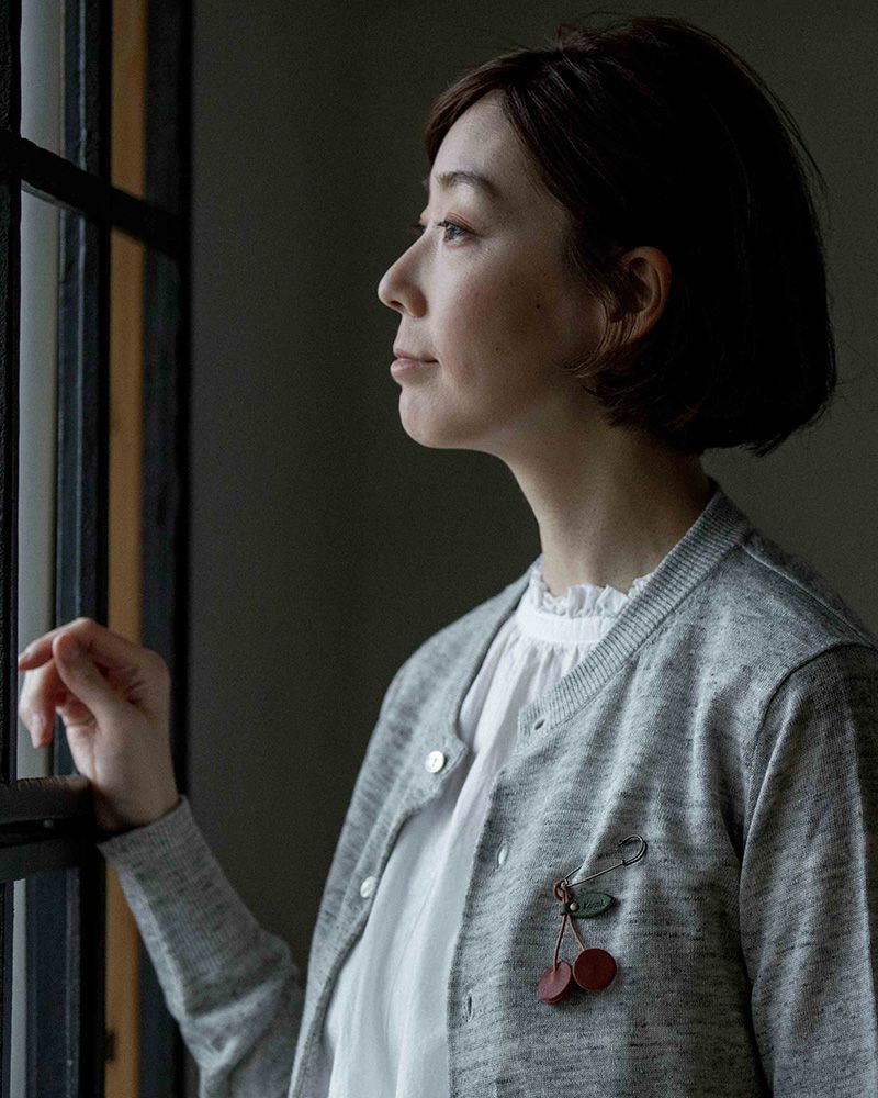 「森の果実 ブローチ」さくらんぼ