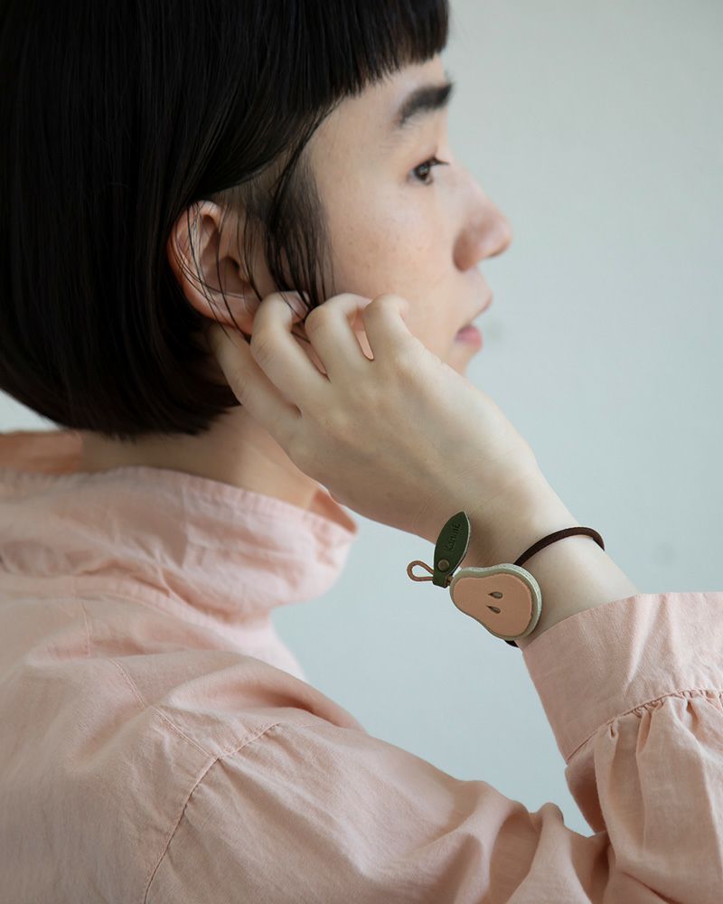 「森の果実 ヘアゴム」 洋ナシ