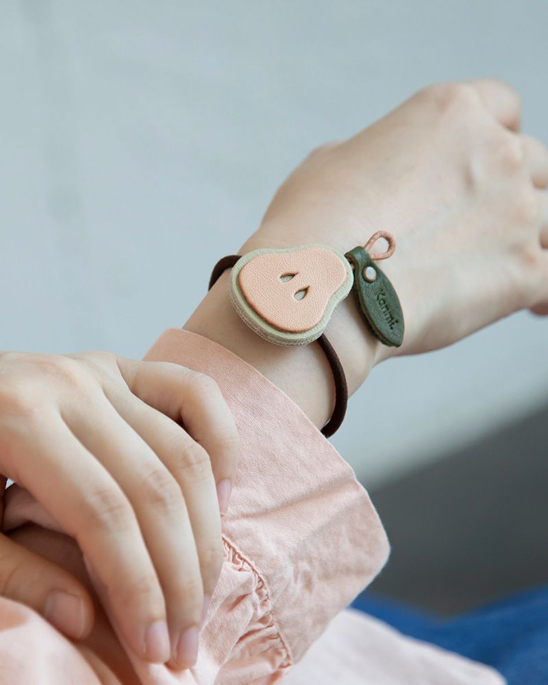 「森の果実 ヘアゴム」 洋ナシ