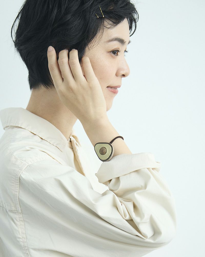 「森の果実 ヘアゴム」 アボカド