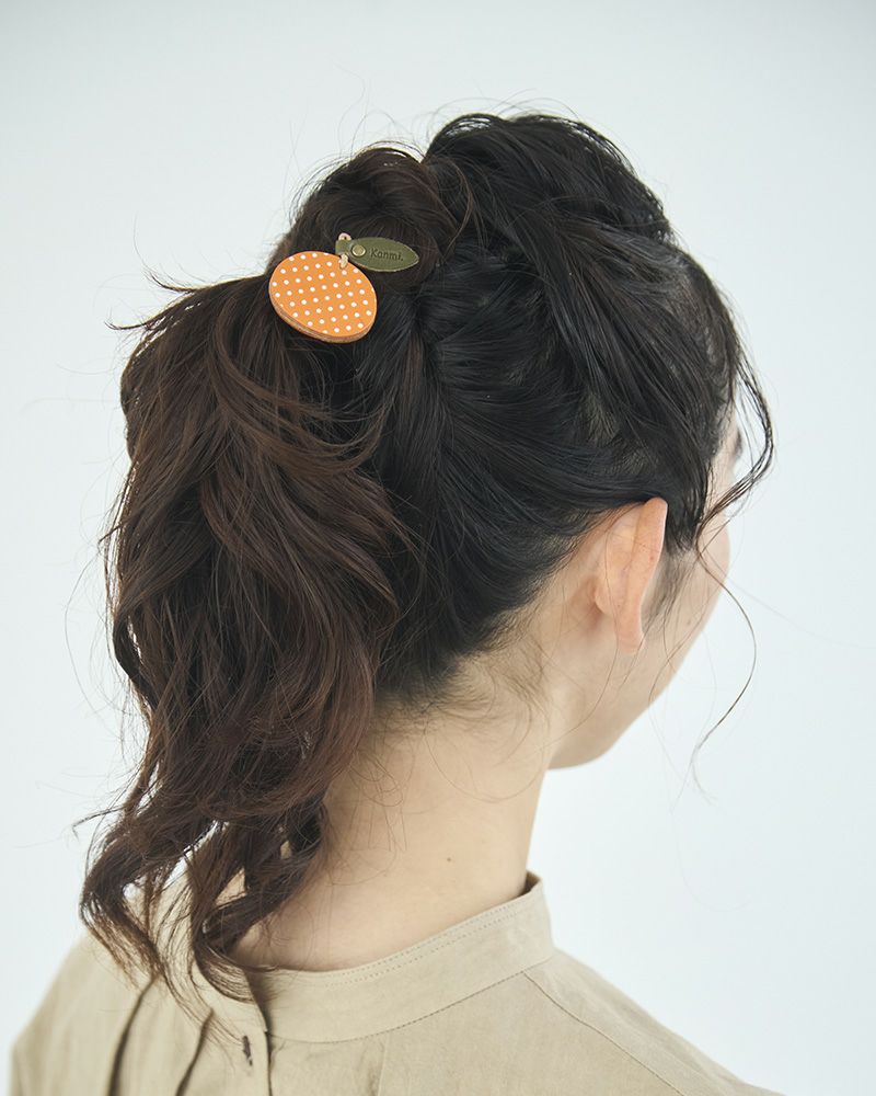 「森の果実 ヘアゴム」 みかん