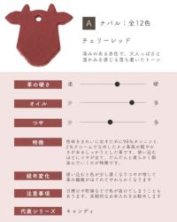 革サンプルA : ナバル　チェリーレッド