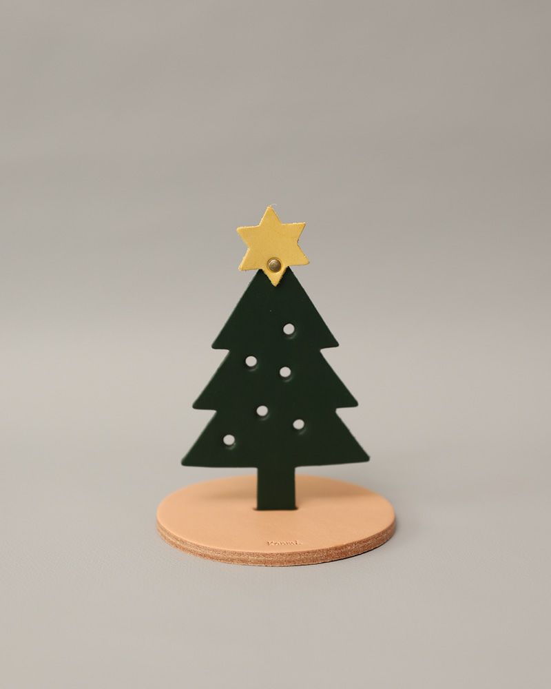 レザースタンド クリスマスツリー：Mサイズ