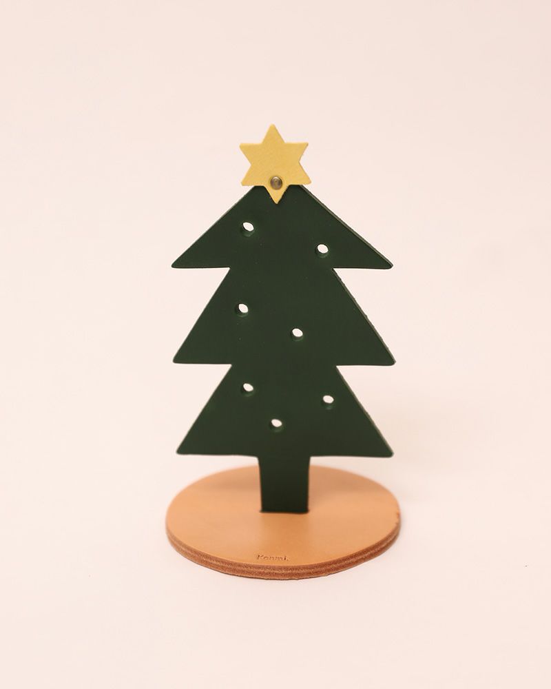 アクセサリースタンドとしても◎ レザースタンド クリスマスツリー