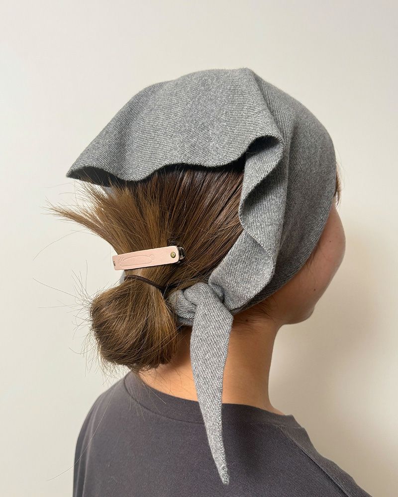 ながーいうさぎ バレッタ　ベビーピンク