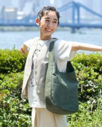 fuwari ワンショルダーバッグ グリーンブルー