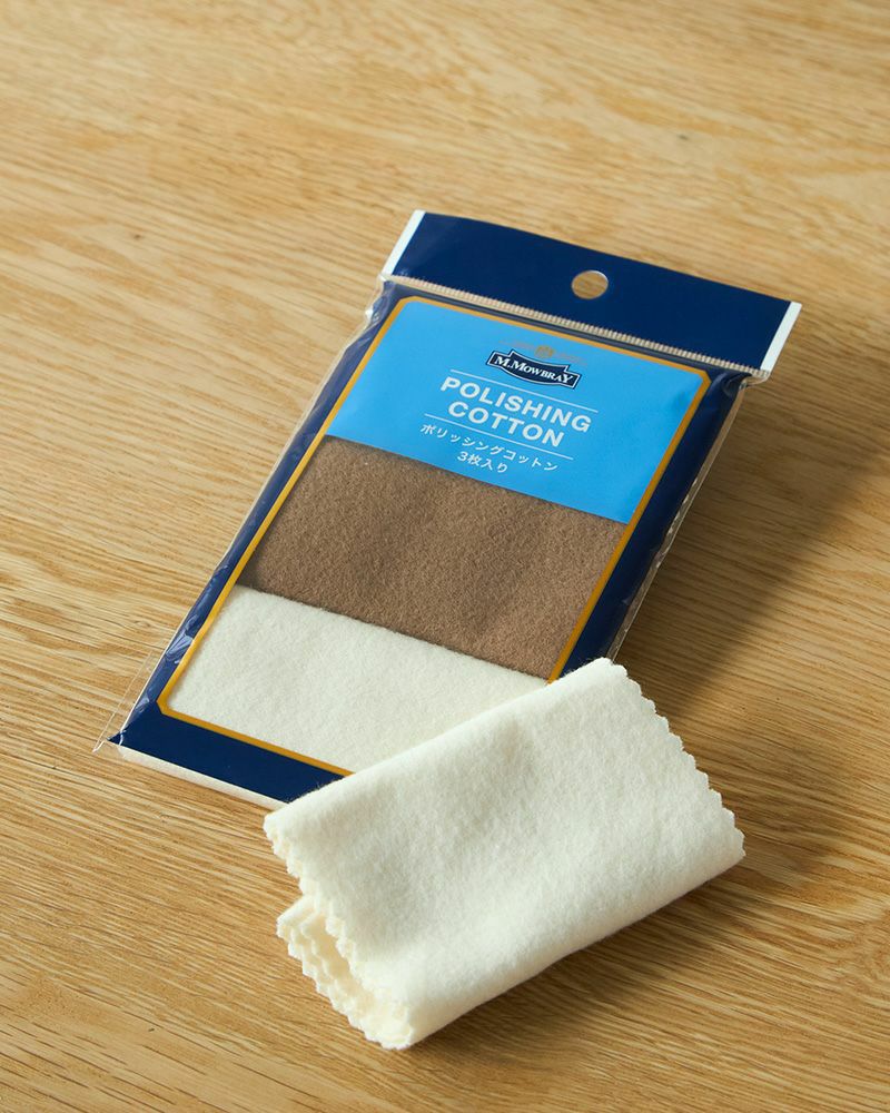 Ｍ．モゥブレィ ポリッシングコットン ケアクロス ミニ３枚入り