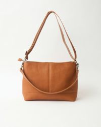 超美品】銀座かねまつ オレンジ ショルダーバッグ フラップ付き