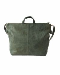 fuwari トートショルダーバッグ (L) グリーンブルー