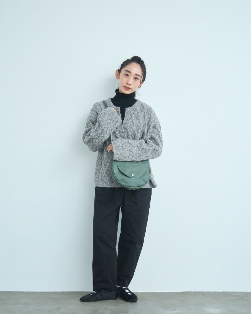 「fuwari ポシェット」グリーンブルー