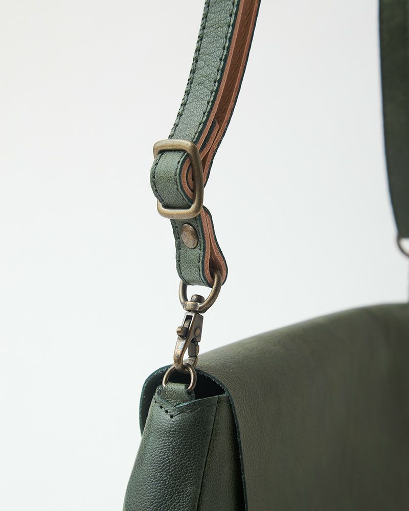 「fuwari ポシェット」グリーンブルー