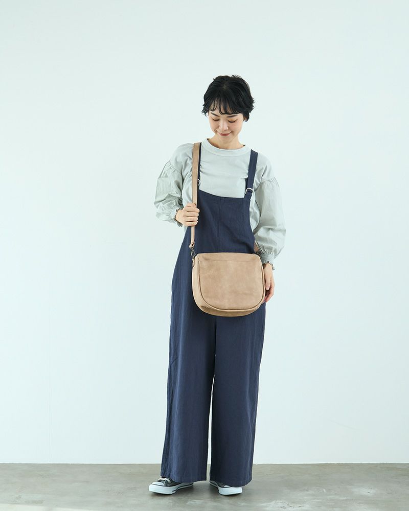 「fuwari ショルダーバッグ」グレージュ