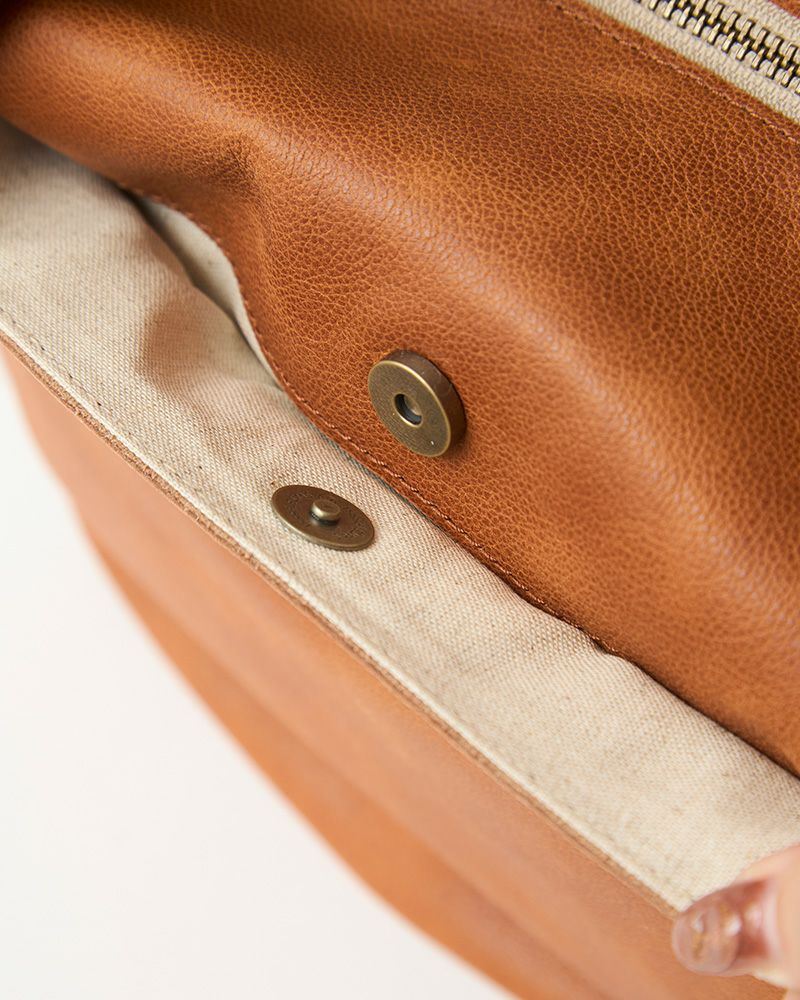 「fuwari ショルダーバッグ」キャメル