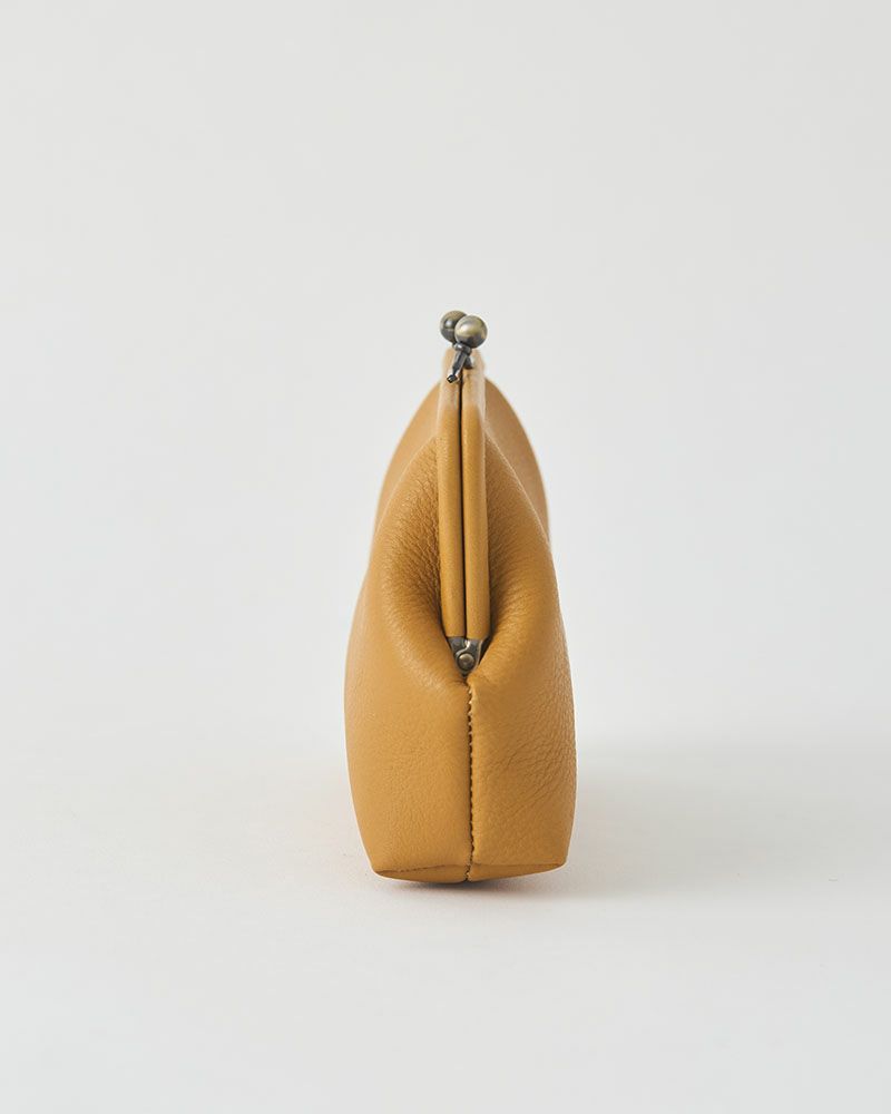 itsu mono がま口ポーチ(M)　マスタード