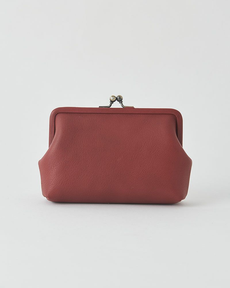 itsu mono がま口ポーチ(M)　レッド