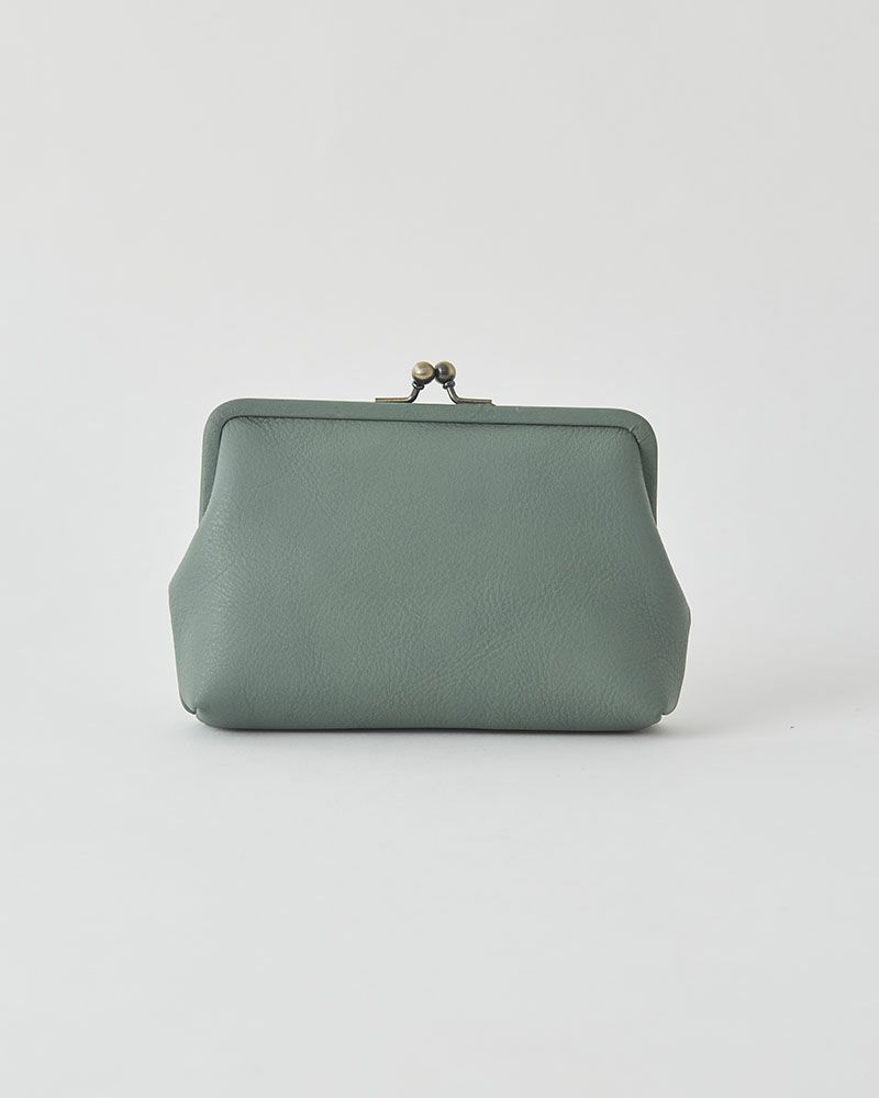 itsu mono がま口ポーチ(M) キャットブルー