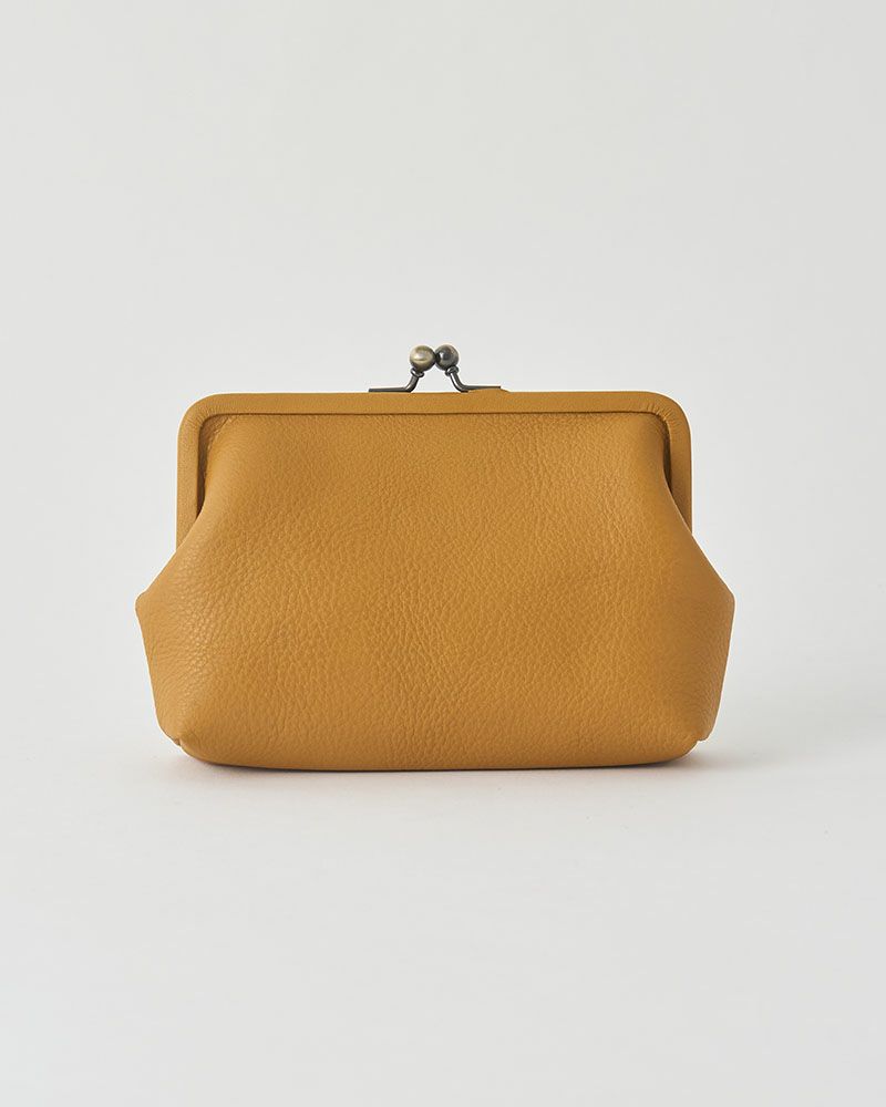 itsu mono がま口ポーチ(M) マスタード