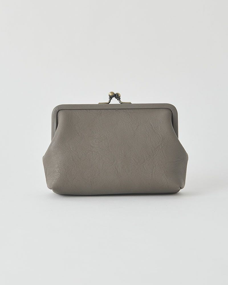 itsu mono がま口ポーチ(M) ピュアグレー