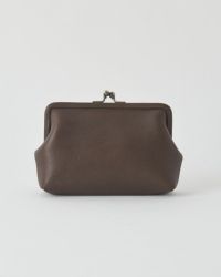 itsu mono がま口ポーチ(M) ダークブラウン