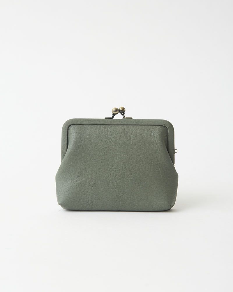 itsu mono スクエアがま口ポーチ(S) キャットブルー