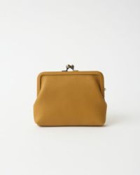 itsu mono スクエアがま口ポーチ(S) マスタード