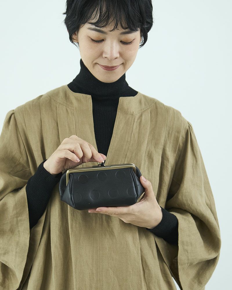 キャンディ バルーンがま口ポーチ ブラック