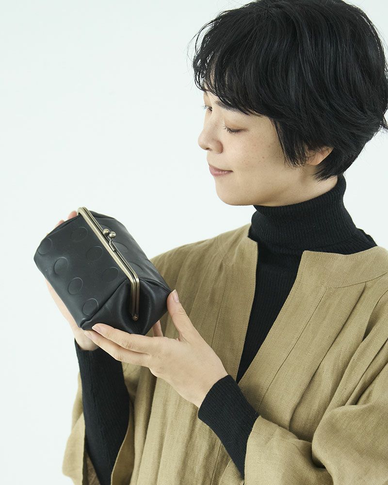 キャンディ バルーンがま口ポーチ ブラック