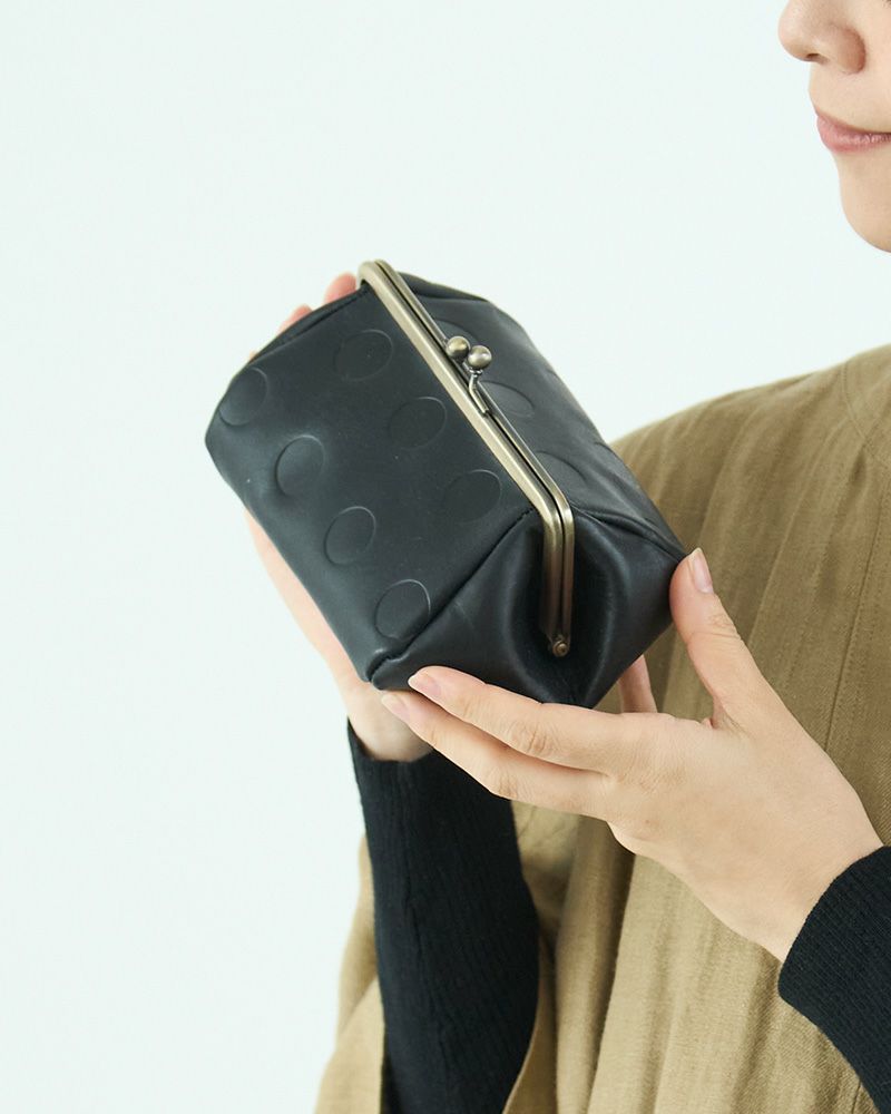 キャンディ バルーンがま口ポーチ ブラック