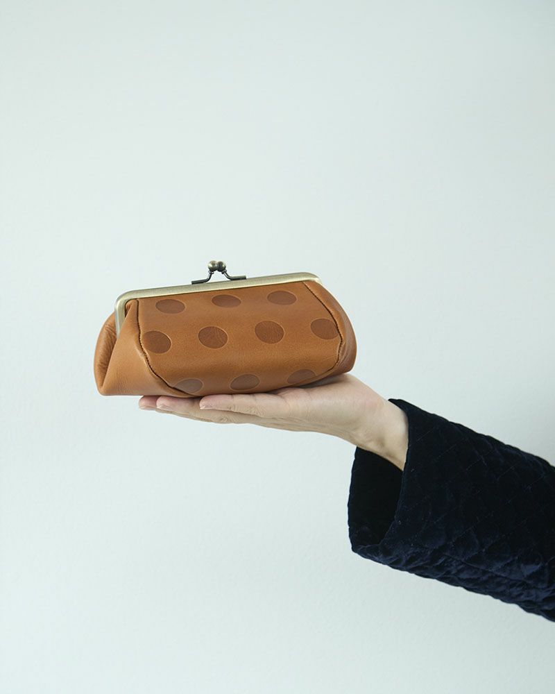 キャンディ バルーンがま口ポーチ キャラメル