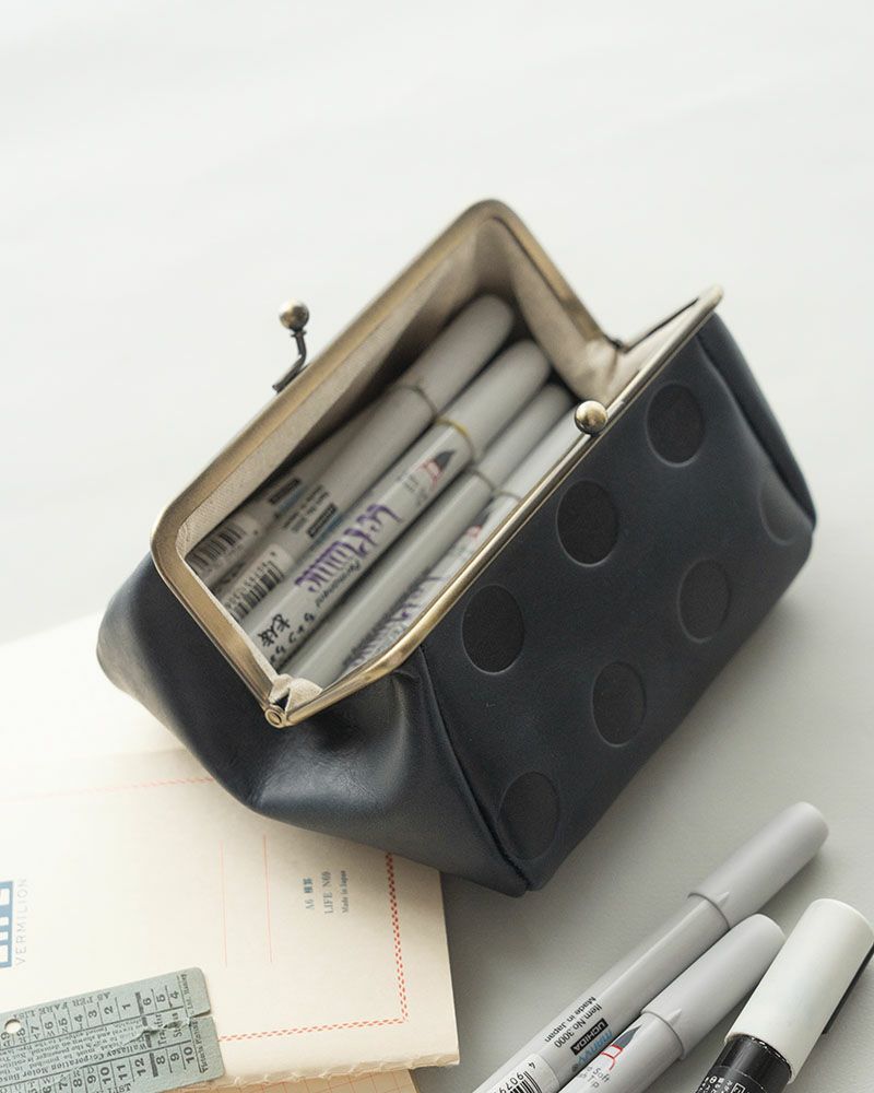 キャンディ バルーンがま口ポーチ ブラック