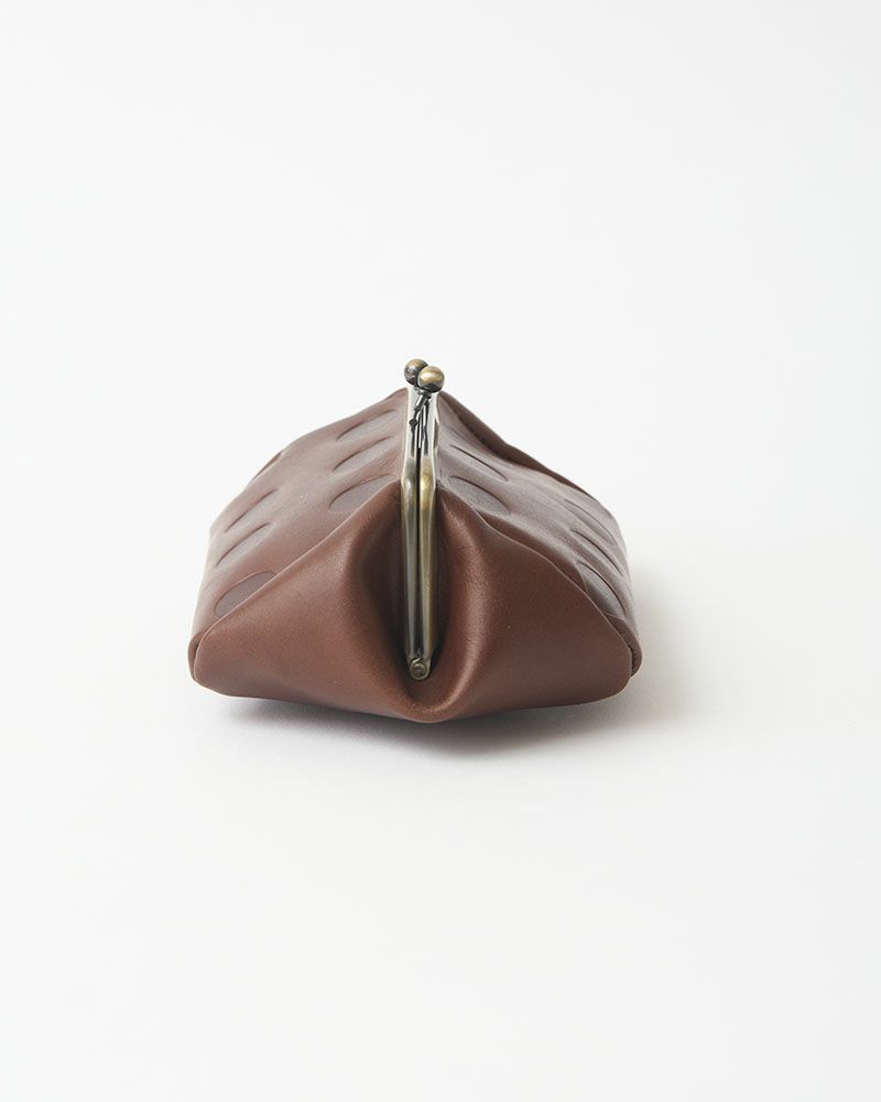 キャンディ バルーンがま口ポーチ ダークブラウン