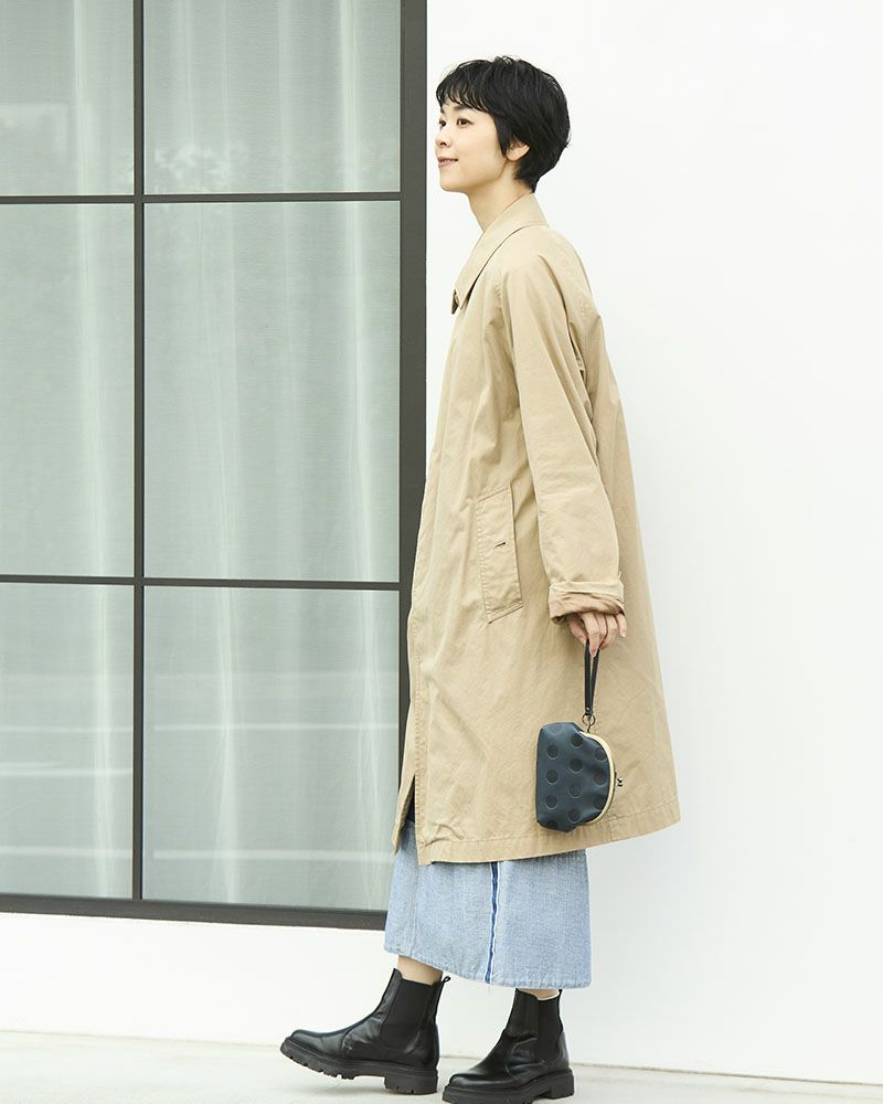 キャンディ アーチがま口ポーチ ネイビーとフリーストラップ（別売り）