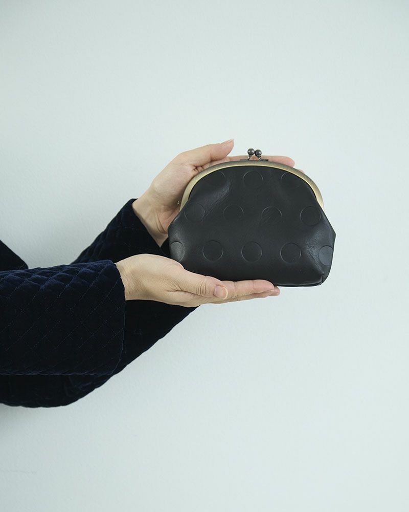 キャンディ アーチがま口ポーチ　　ブラック