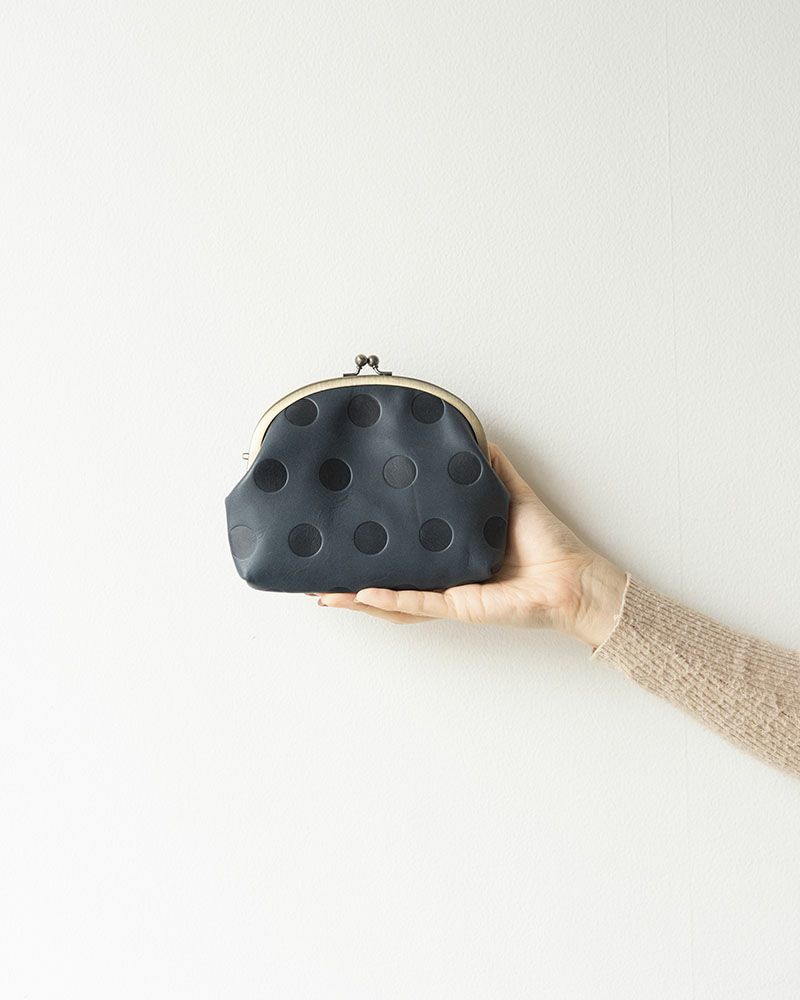 キャンディ アーチがま口ポーチ　　ネイビー