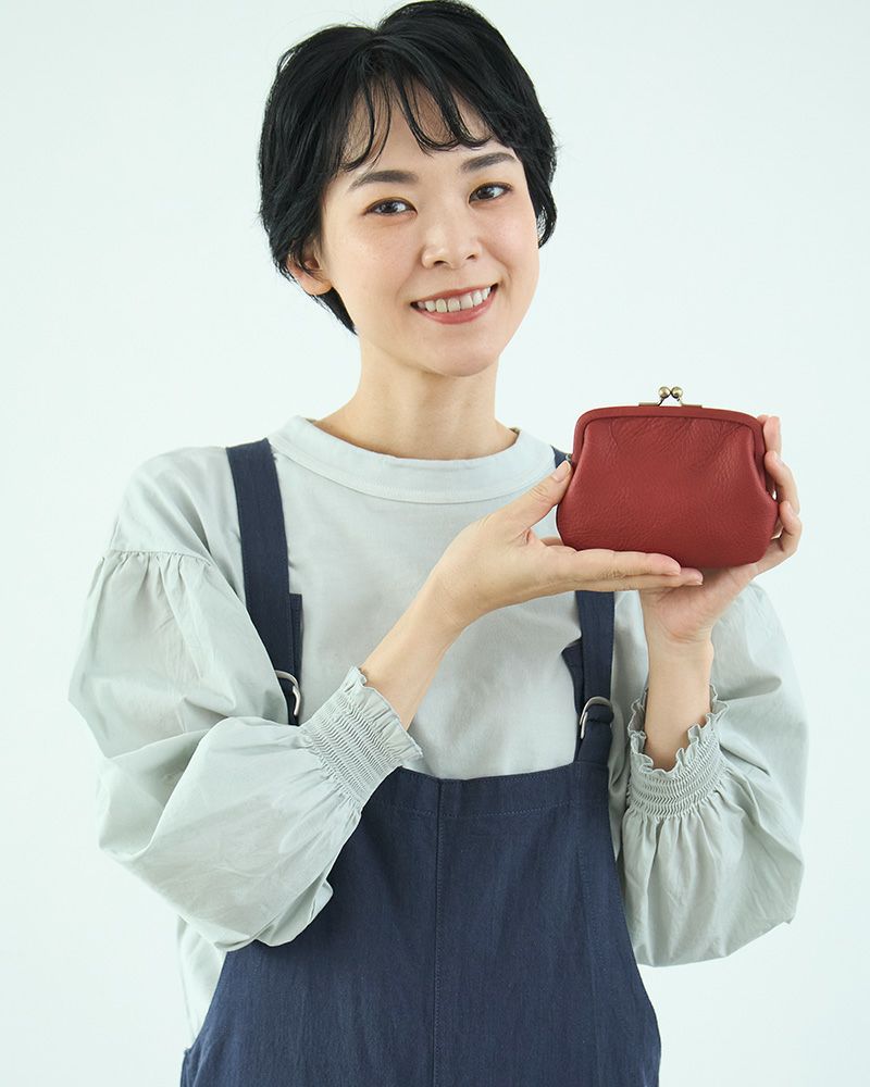 「itsu mono 親子がま口」レッド