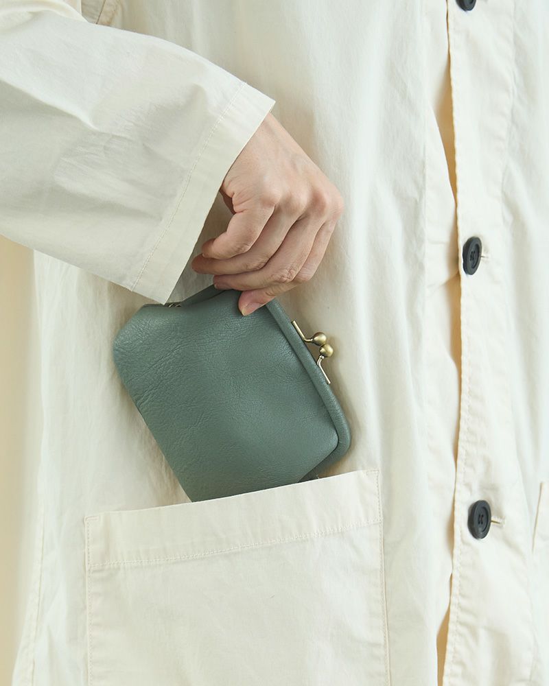 「itsu mono 親子がま口」キャットブルー