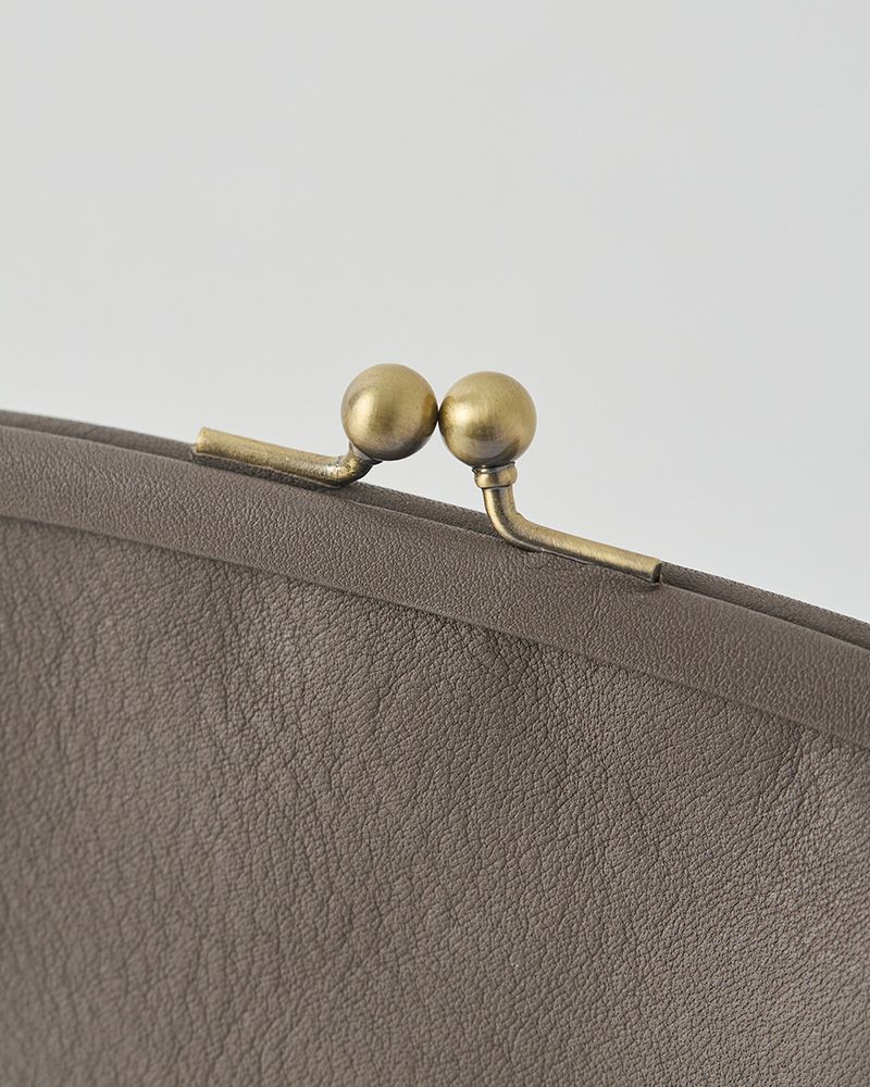 「itsu mono 親子がま口」ピュアグレー