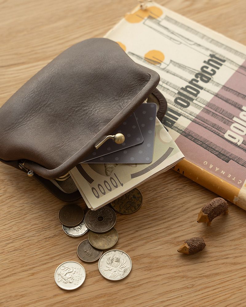 「itsu mono 親子がま口」ピュアグレー