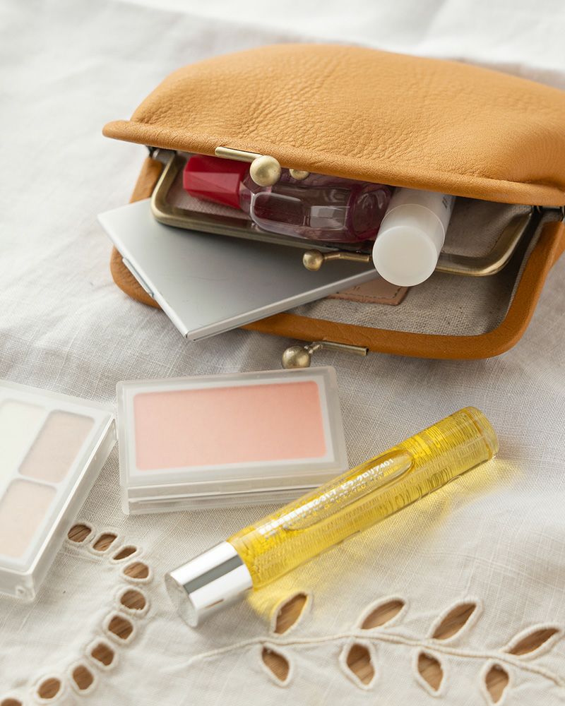 「itsu mono 親子がま口」マスタード