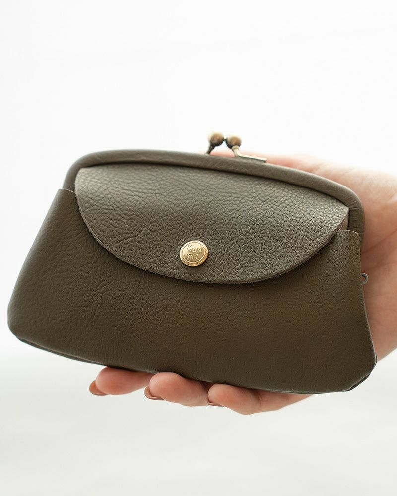 「itsu mono ルーフ親子がま口」グリーン